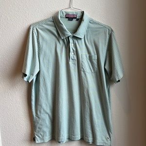 Vineyard Vines men’s stripped polo. Size Large. Nice condition!
